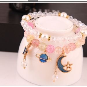 2 piece Beaded Moon star set